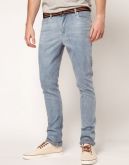 Super Skinny Jeans Azul Claro Liso
